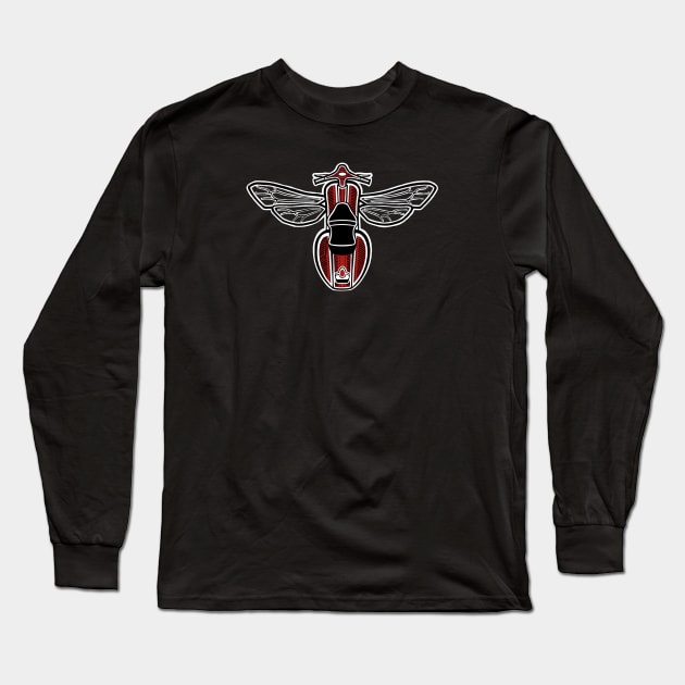 Vespa Piaggio Italia Long Sleeve T-Shirt by marat